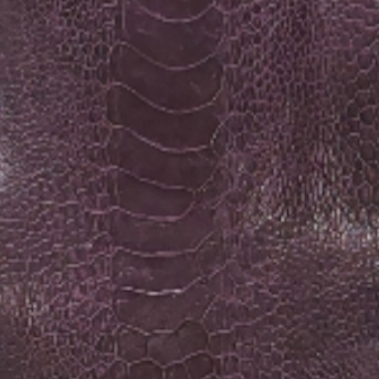 Glazed Ostrich Leg Leather, African Violet Colour