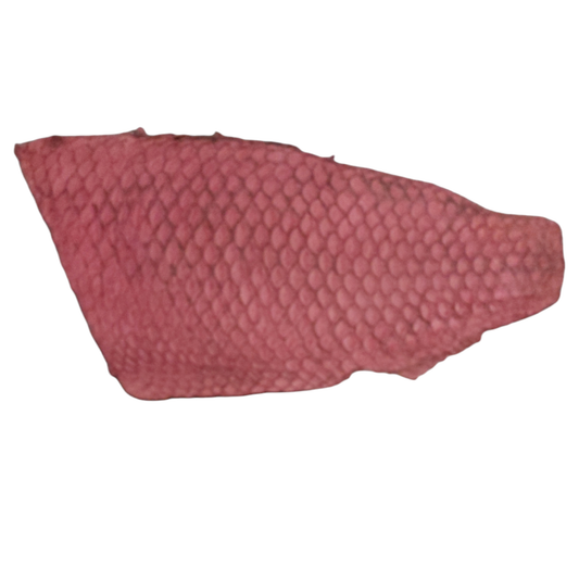 Pink Tilapia Fish Leather