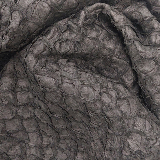 Arapaima Leather Hide, Graphite