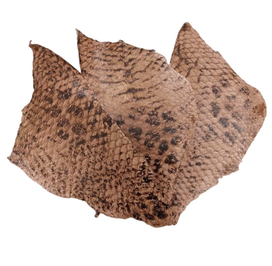 Natural Pattern Tilapia Fish Leather