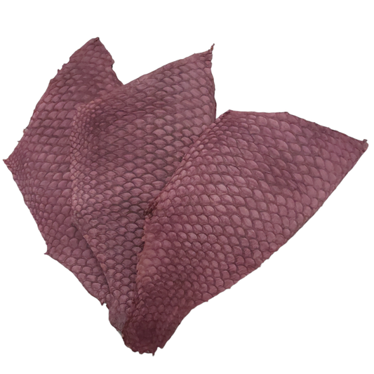 Purple Tilapia Fish Leather