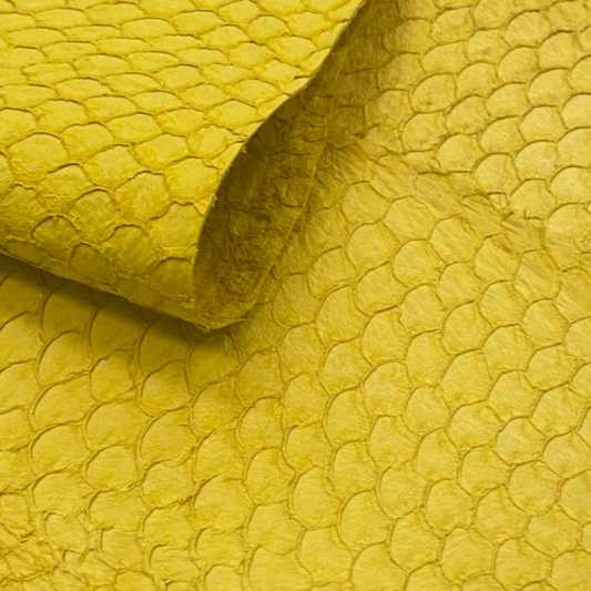 Yellow Tilapia Fish Leather